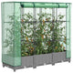 Vidaxl -Pflanzer mit Kashoes 120x40x123 cm Rattanlook