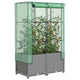 Vidaxl -Pflanzer mit Kashoes 80x40x138 cm Rattanlook erhoben