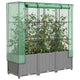 Vidaxl -Pflanzer mit Kashoes 120x40x138 cm Rattanlook