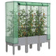 Vidaxl -Pflanzer mit Kashoes 120x40x140 cm Rattanlook