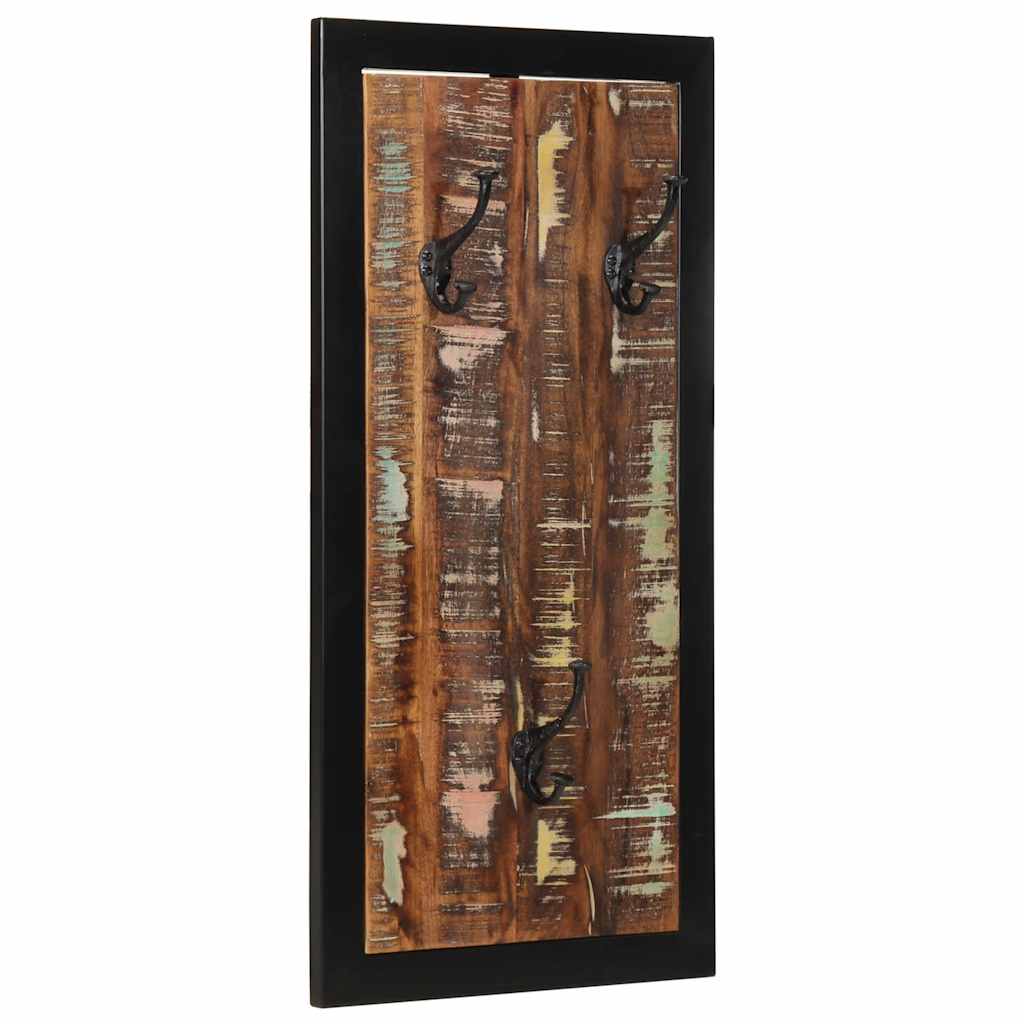 Vidaxx Garderobenständer 40x2x80 cm aus massivem Recyclingholz mehrfarbig