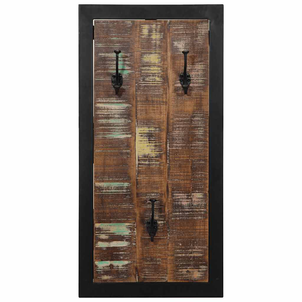 Vidaxx Garderobenständer 40x2x80 cm aus massivem Recyclingholz mehrfarbig