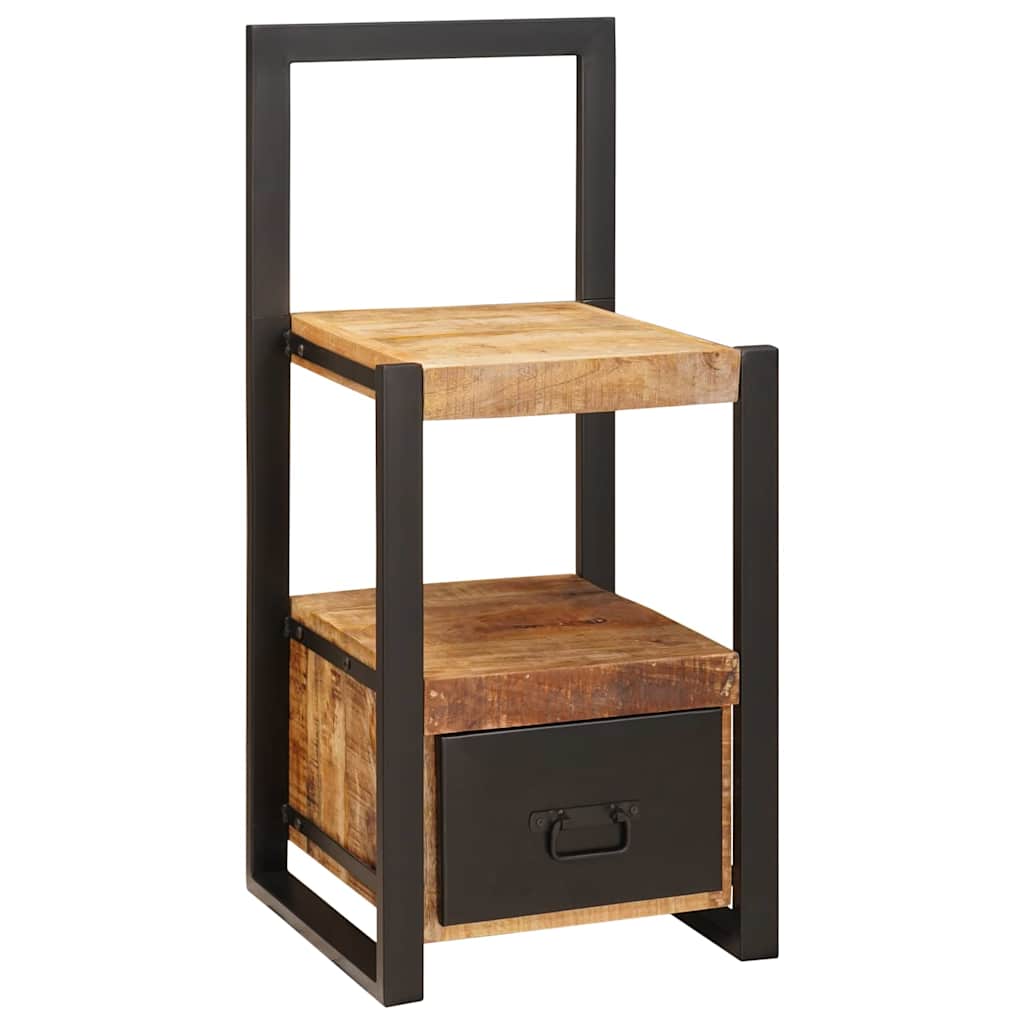 Vidaxx Kleiderständer mit Schublade braun 40 x 40 x 90 cm massives Mangoholz