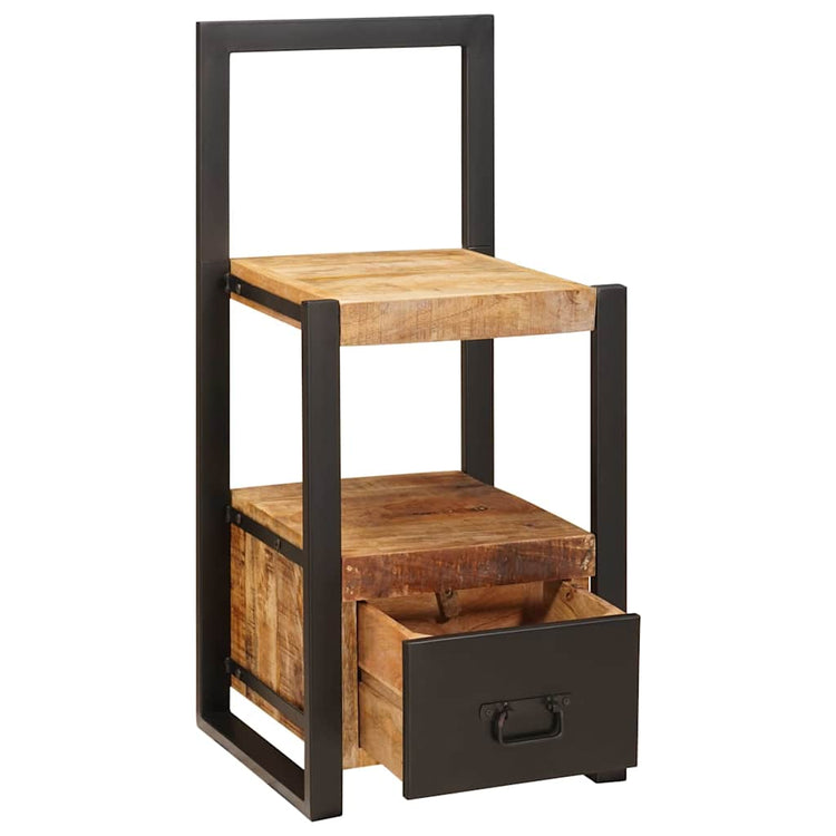 Vidaxx Kleiderständer mit Schublade braun 40 x 40 x 90 cm massives Mangoholz