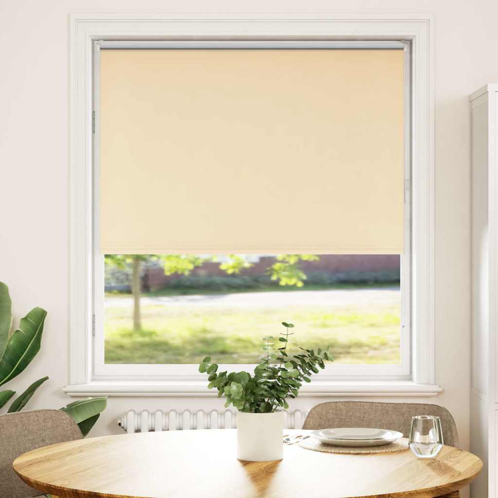 Vidaxx Verdunkelungsrollo 115x130 cm Stoffbreite 110,7 cm Beige