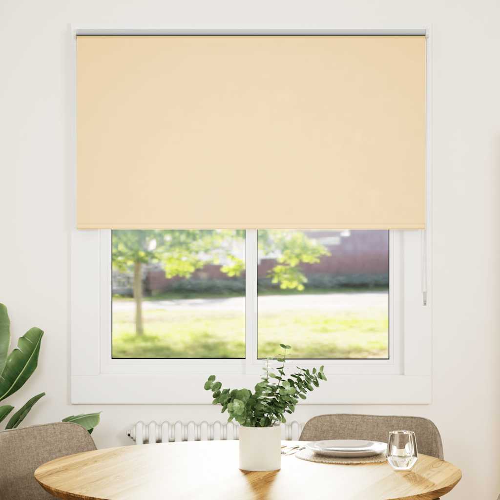 Vidaxx Verdunkelungsrollo 130x130 cm Stoffbreite 126,6 cm Beige