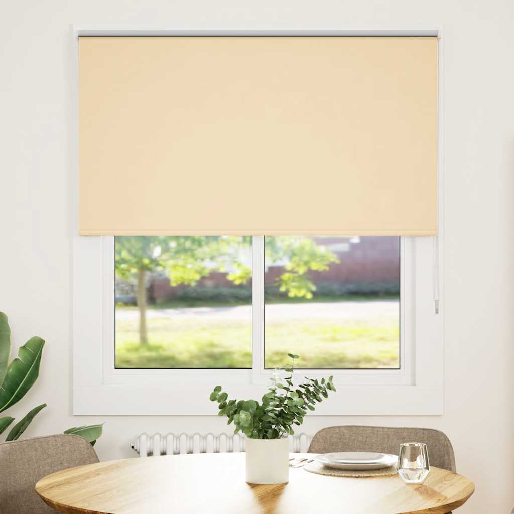 Vidaxx Verdunkelungsrollo 125x150 cm Stoffbreite 121,6 cm Beige
