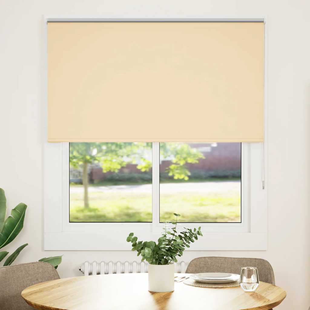 Vidaxx Verdunkelungsrollo 130x150 cm Stoffbreite 126,6 cm Beige