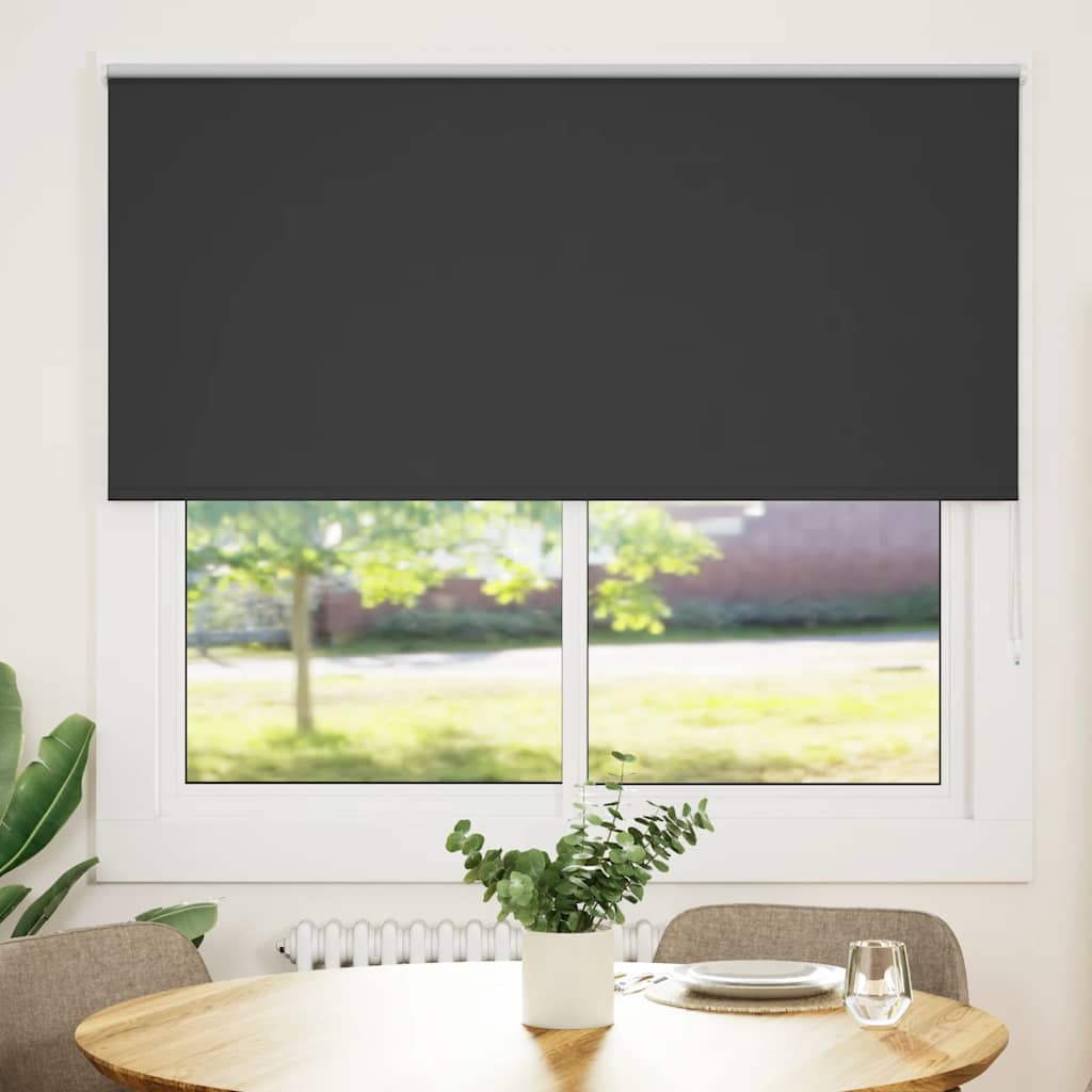 Vidaxx Verdunkelungsrollo 150x130 cm Stoffbreite 146,6 cm Schwarz