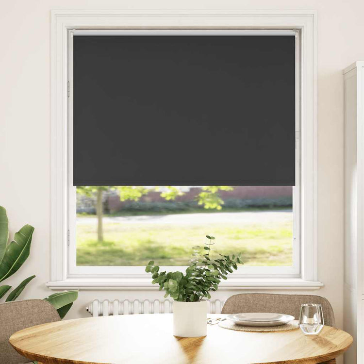 Vidaxx Verdunkelungsrollo 115x150 cm Stoffbreite 110,7 cm Schwarz