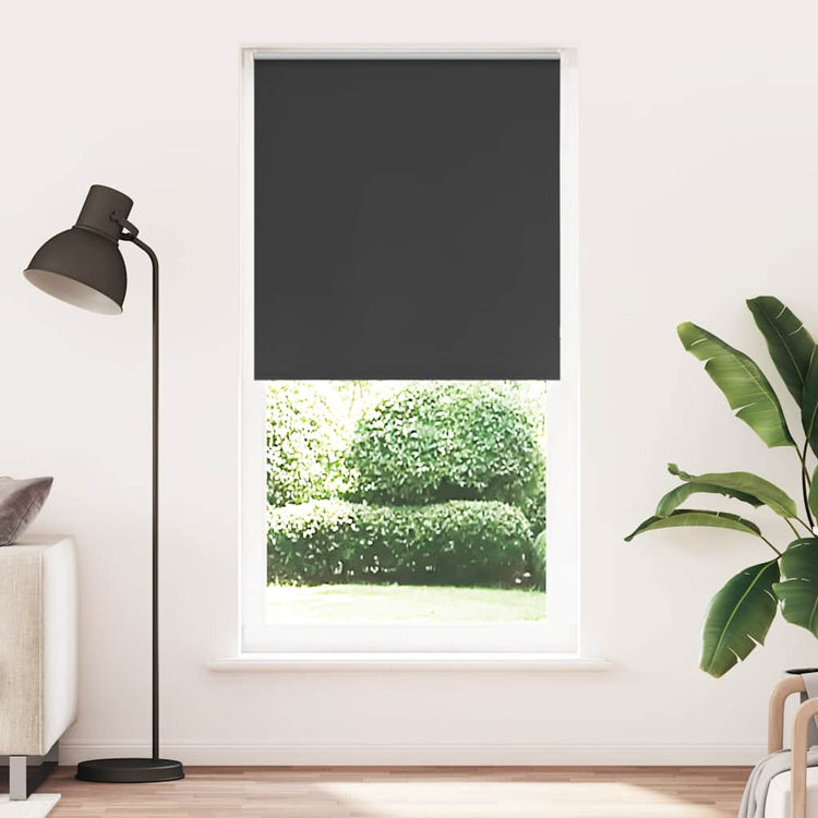 Vidaxx Verdunkelungsrollo 105x210 cm Stoffbreite 100,7 cm Schwarz