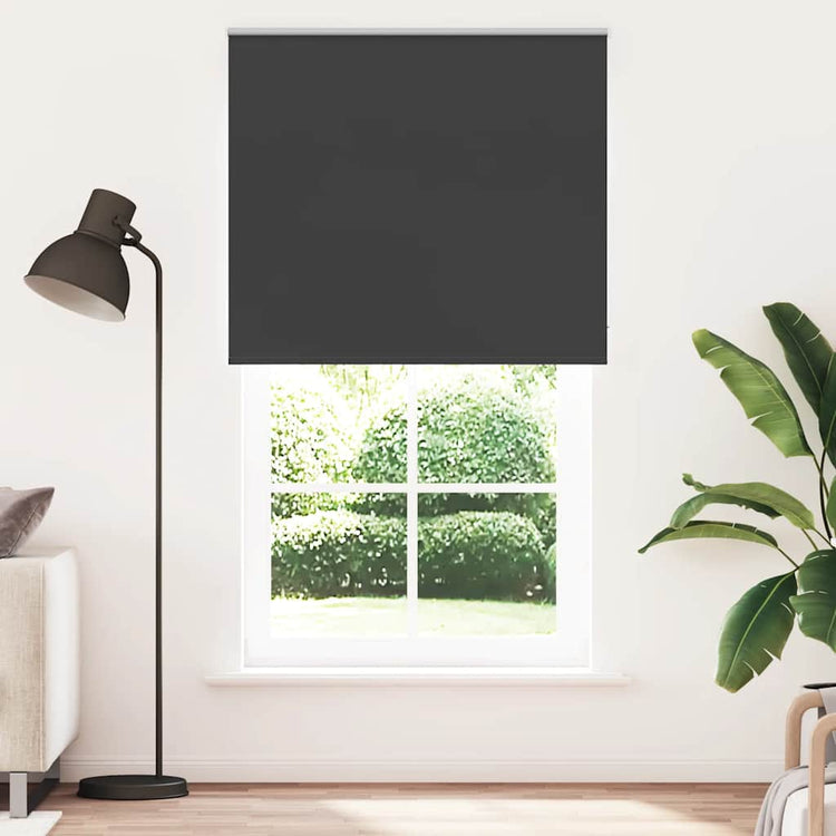 Vidaxx Verdunkelungsrollo 135x230 cm Stoffbreite 131,6 cm Schwarz