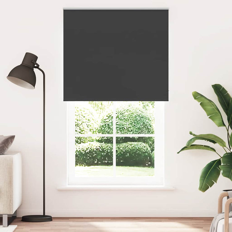 Vidaxx Verdunkelungsrollo 140x230 cm Stoffbreite 136,6 cm Schwarz
