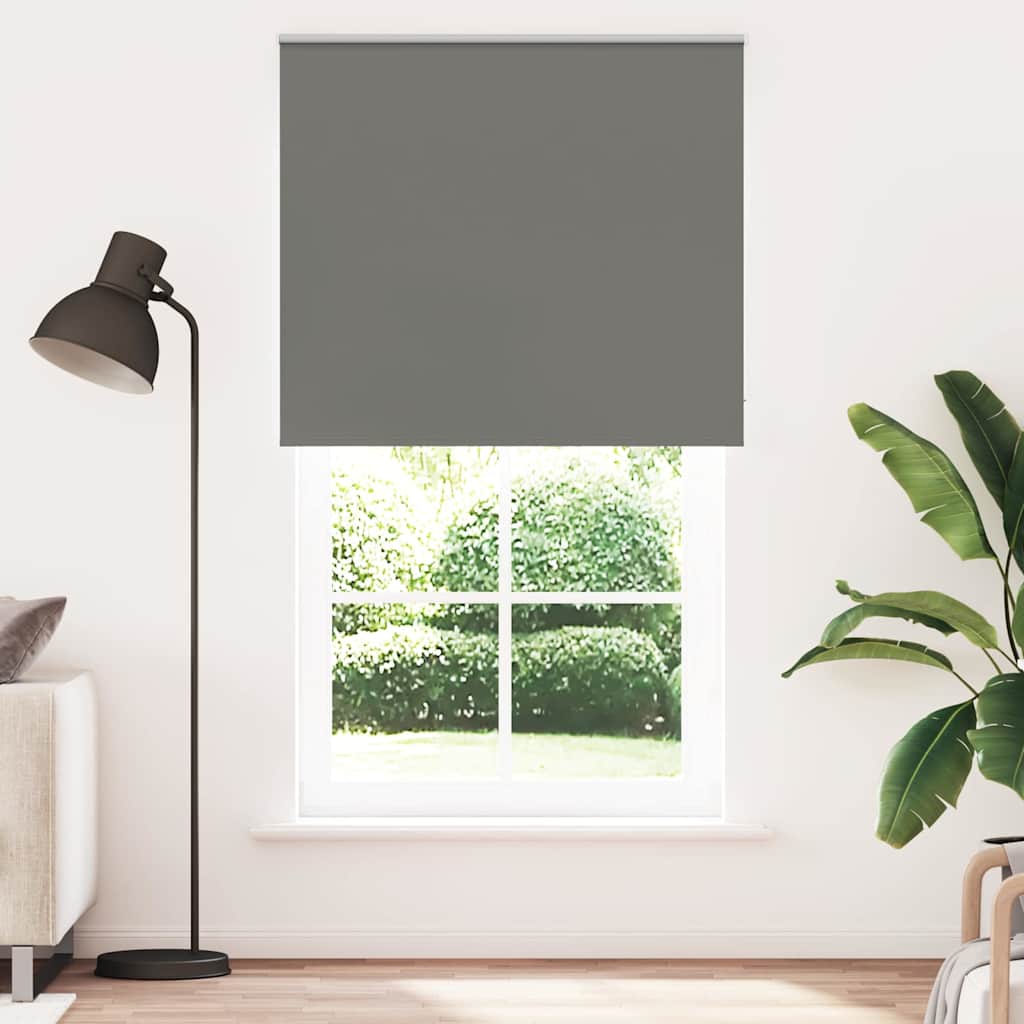 Vidaxx Verdunkelungsrollo 125x230 cm Stoffbreite 121,6 cm Grau