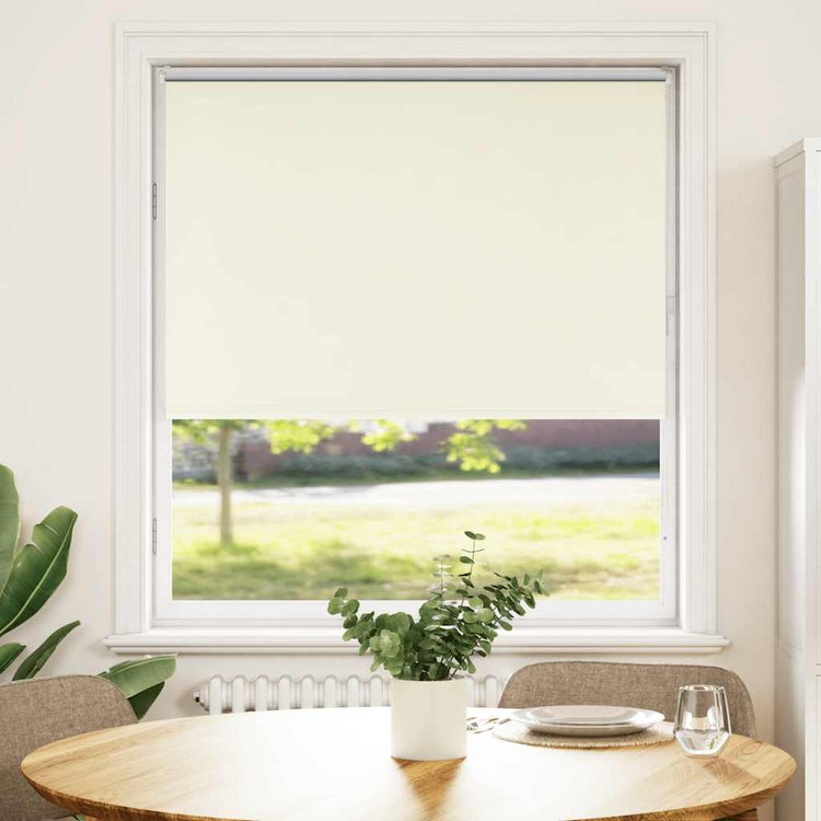 Vidaxx Verdunkelungsrollo Offwhite 90x150 cm Stoffbreite