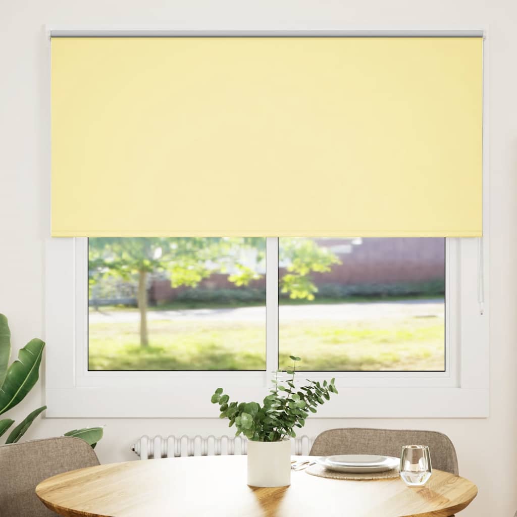 VidaXL Rollo 145x175 cm Stoffbreite 141,6 cm Verdunkelungsgelb