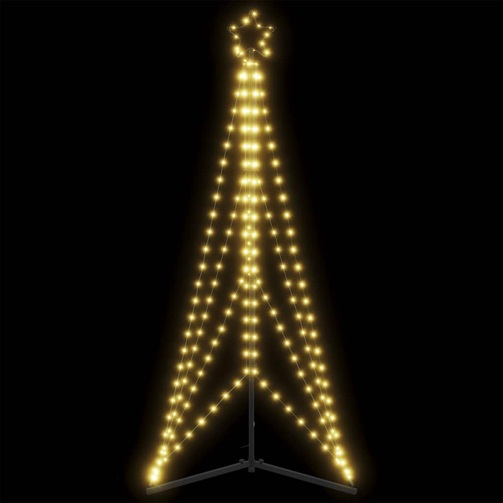 Vidaxl LED Weihnachtsbaum 363 LEDs warmes Weiß 182 cm