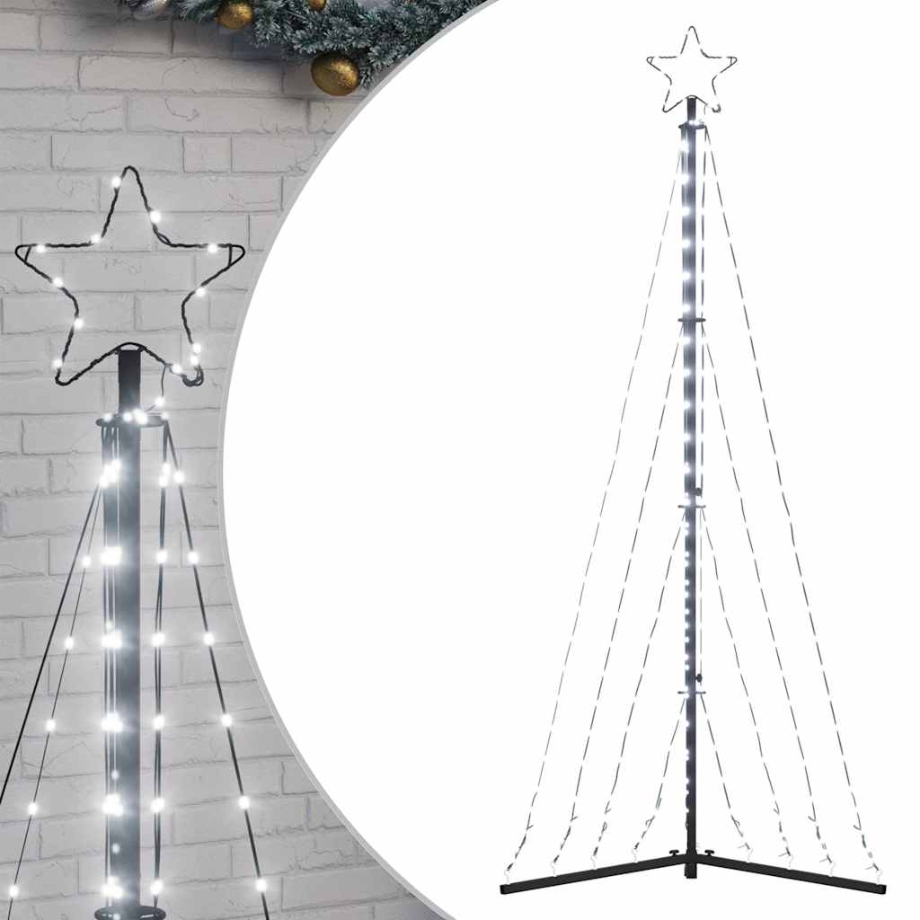 VIDAXL LED Weihnachtsbaum 339 LEDs kalt weiß 182 cm