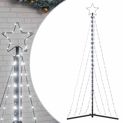 VIDAXL LED Weihnachtsbaum 339 LEDs kalt weiß 182 cm