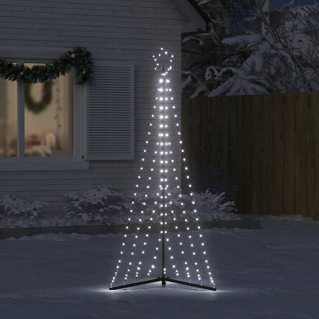 VIDAXL LED Weihnachtsbaum 339 LEDs kalt weiß 182 cm