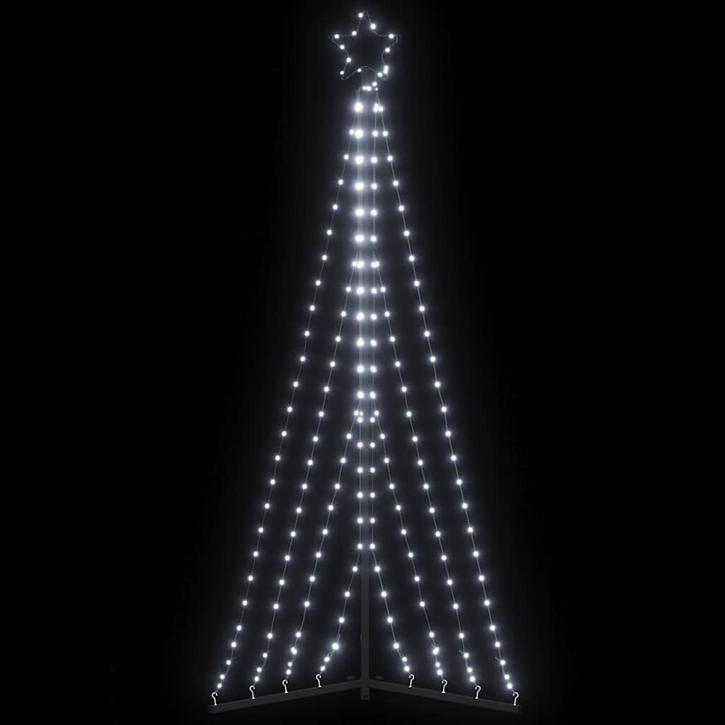 VIDAXL LED Weihnachtsbaum 339 LEDs kalt weiß 182 cm