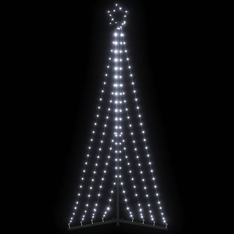 VIDAXL LED Weihnachtsbaum 339 LEDs kalt weiß 182 cm