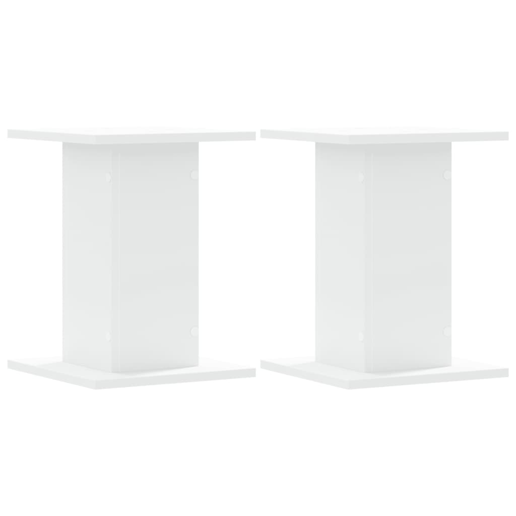 VIDAXL -Anlagenstandards 2 PCs 30 x 30 x 40 cm verarbeitetes Holz weiß