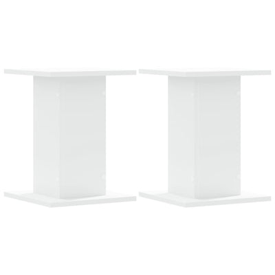 VIDAXL -Anlagenstandards 2 PCs 30 x 30 x 40 cm verarbeitetes Holz weiß