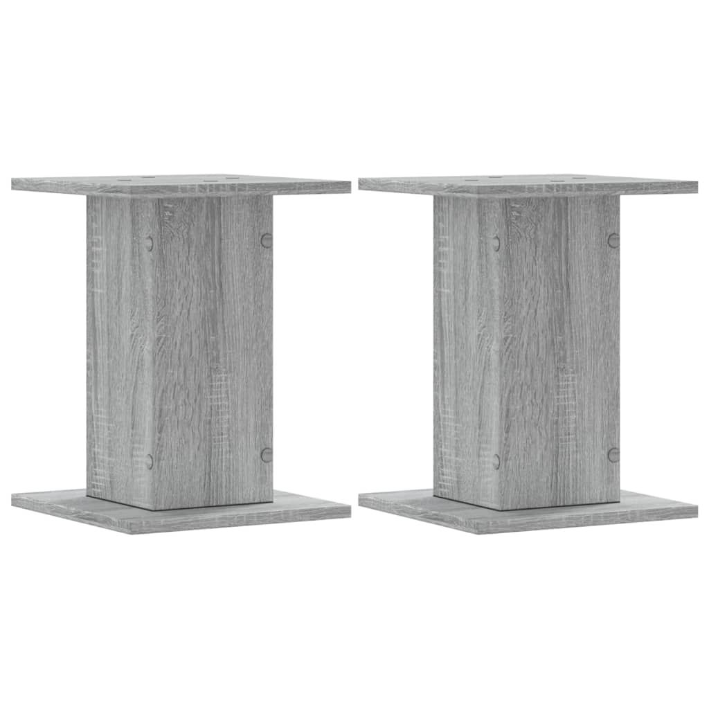 VIDAXL -Anlagenstandards 2 PCs 30x30x40 cm verarbeitetes Holzgrau Sonoma