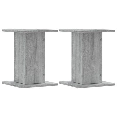 VIDAXL -Anlagenstandards 2 PCs 30x30x40 cm verarbeitetes Holzgrau Sonoma
