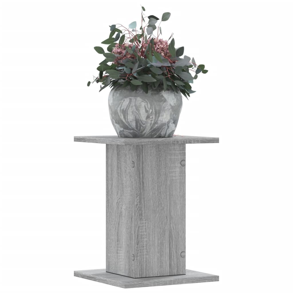 VIDAXL -Anlagenstandards 2 PCs 30x30x40 cm verarbeitetes Holzgrau Sonoma