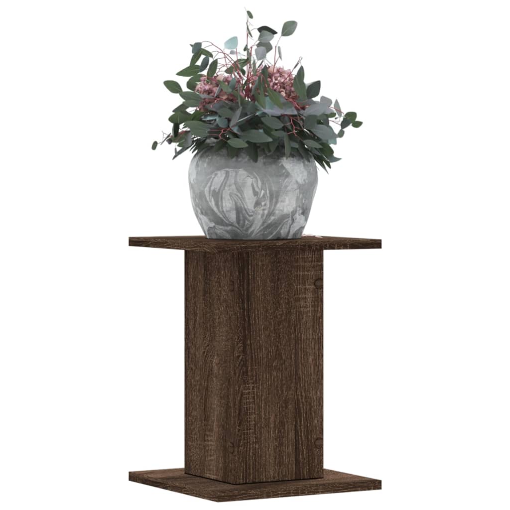 Vidaxx Pflanzenständer 2 Stück 30x30x40 cm Holzwerkstoff braune Eiche