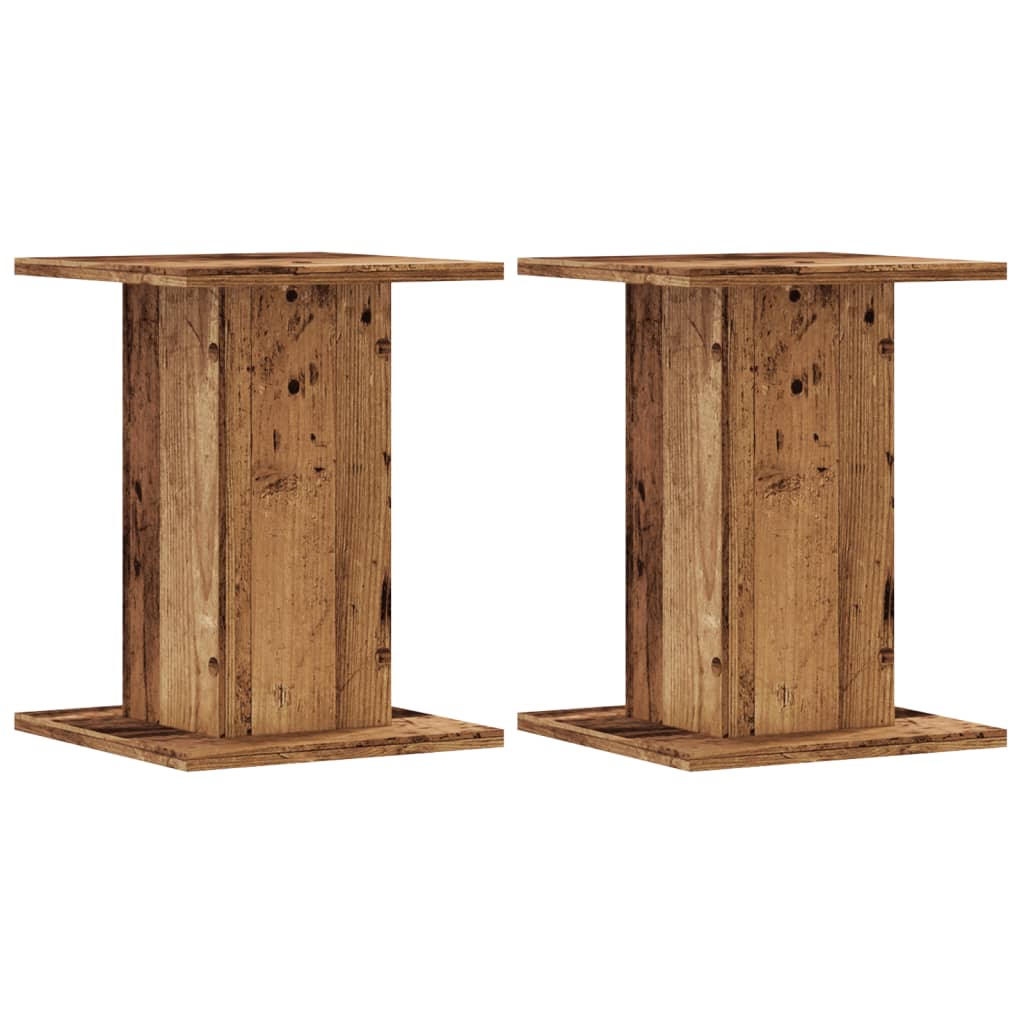 Vidaxx Pflanzenständer 2 Stück 30x30x40 cm behandeltes Holz, altholzfarben
