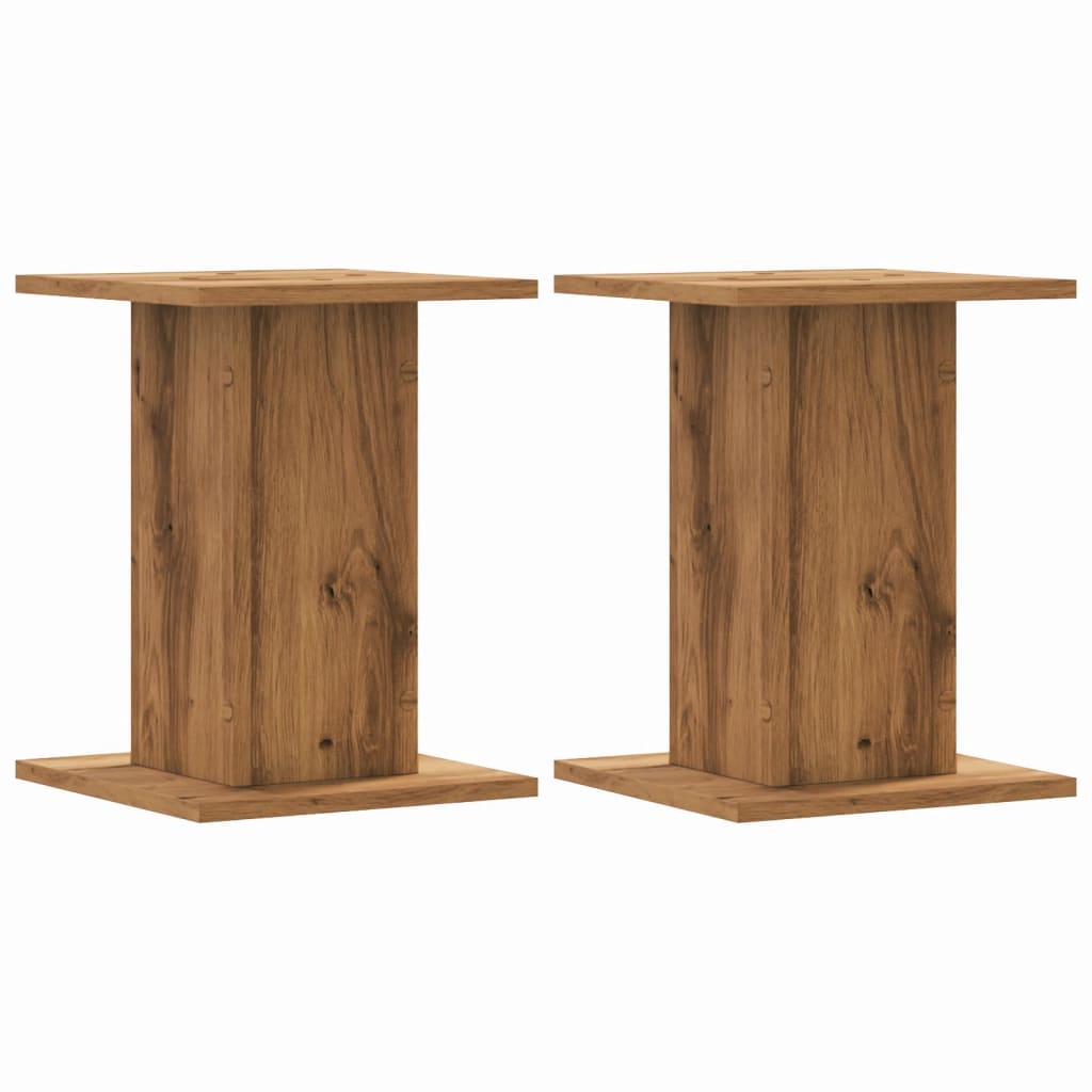 Vidaxx Pflanzenständer 2 Stück 30x30x40 cm Holz handgefertigte Eiche