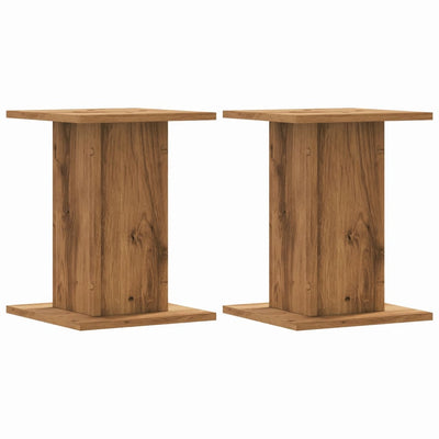 Vidaxx Pflanzenständer 2 Stück 30x30x40 cm Holz handgefertigte Eiche