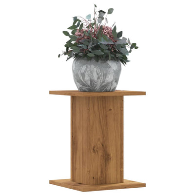 Vidaxx Pflanzenständer 2 Stück 30x30x40 cm Holz handgefertigte Eiche