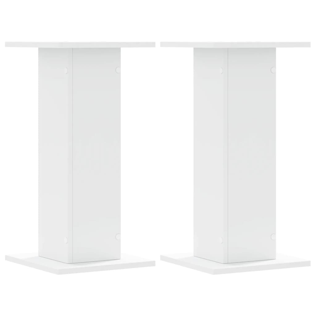 VIDAXL -Anlagenstandards 2 PCs 30x30x60 cm verarbeitetes Holz weiß