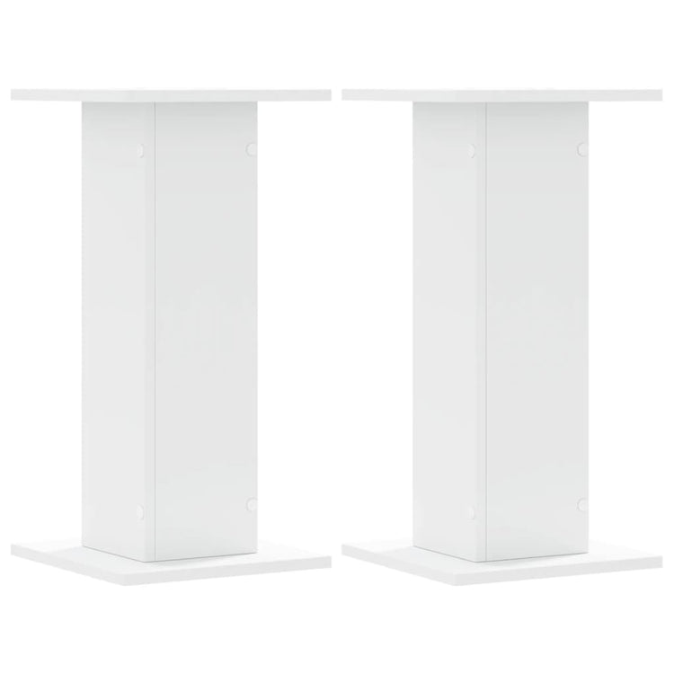 VIDAXL -Anlagenstandards 2 PCs 30x30x60 cm verarbeitetes Holz weiß