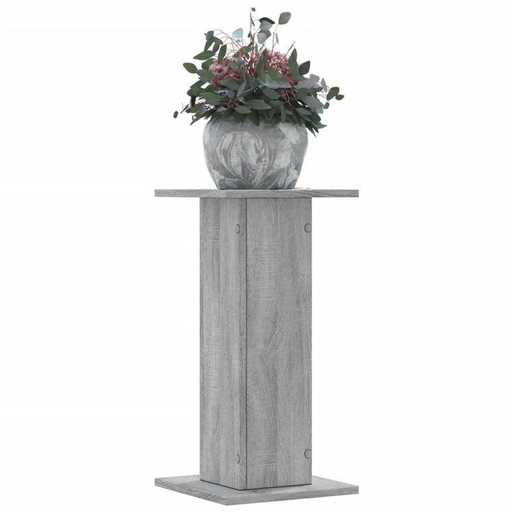 VIDAXL -Pflanzenstandards 2 PCs 30x30x60 cm verarbeitetes Holzgrau Sonoma
