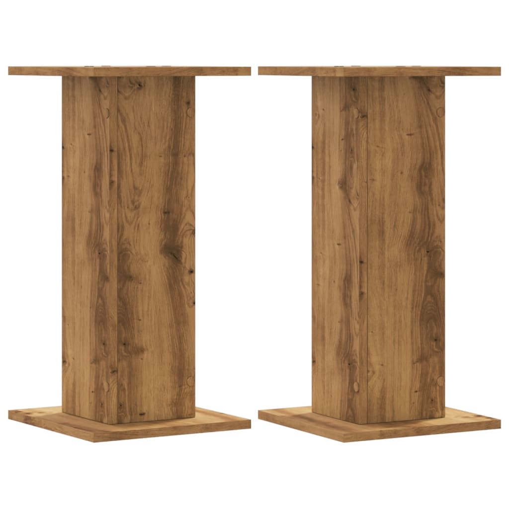 Vidaxx Pflanzenständer 2 Stück 30x30x60 cm Holz handwerkliche Eiche