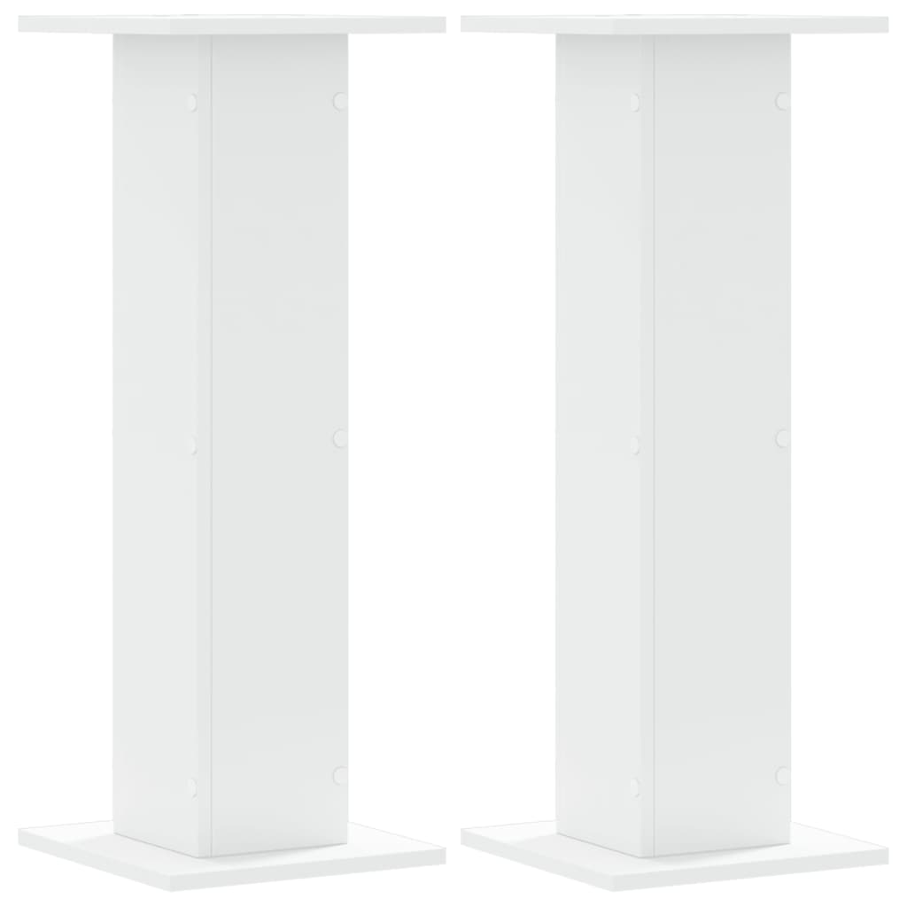 VIDAXL -Pflanzenstandards 2 ST 30x30x80 cm verarbeitetes Holz weiß