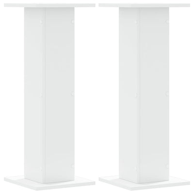 VIDAXL -Pflanzenstandards 2 ST 30x30x80 cm verarbeitetes Holz weiß
