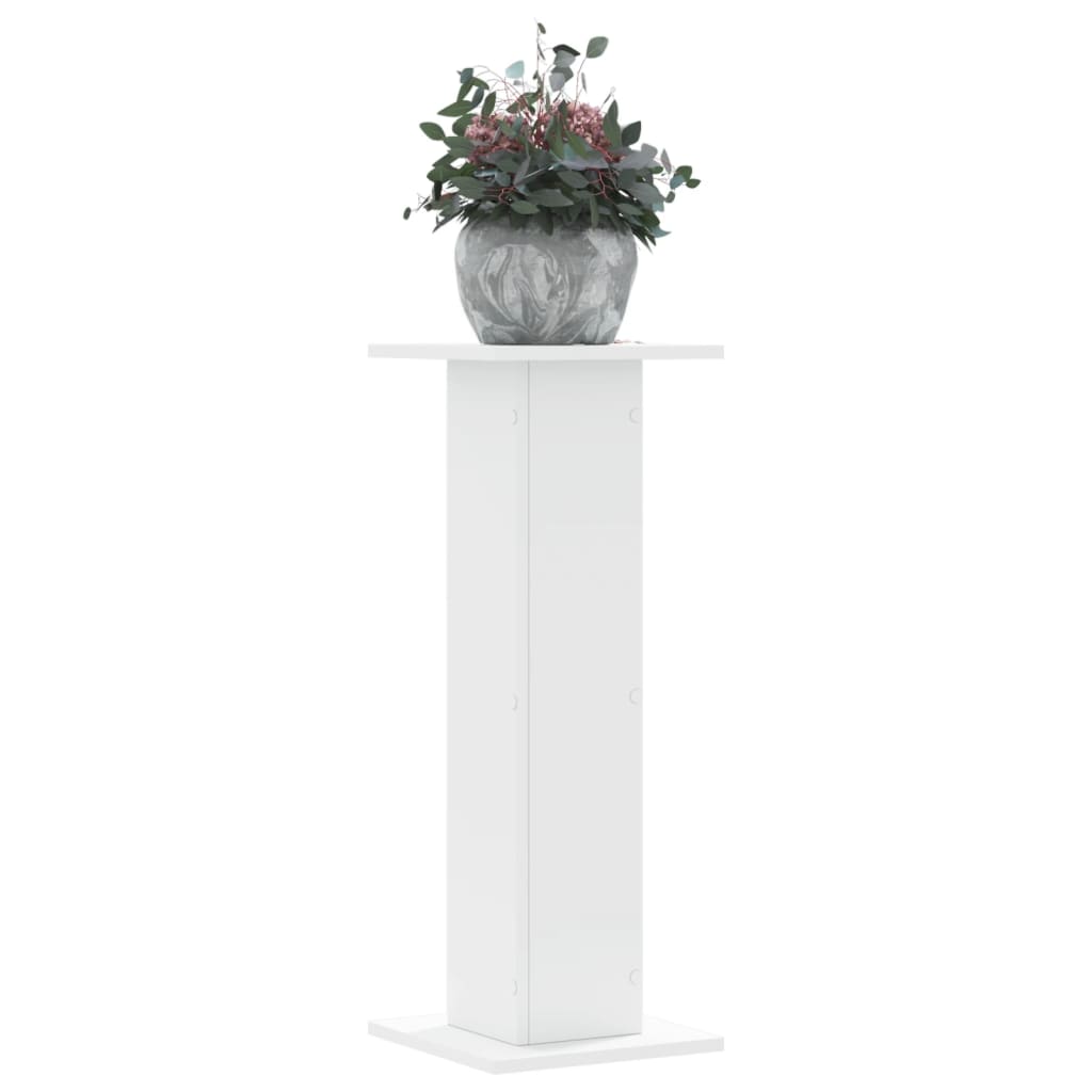 VIDAXL -Pflanzenstandards 2 ST 30x30x80 cm verarbeitetes Holz weiß