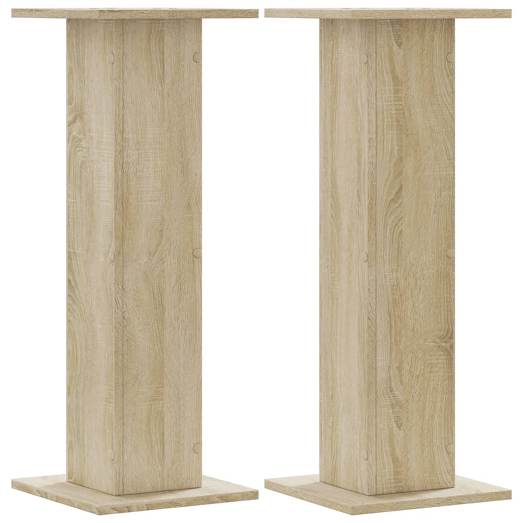 VIDAXL -Anlagenstandards 2 PCs 30x30x80 cm verarbeitetes Holz Sonoma Oak