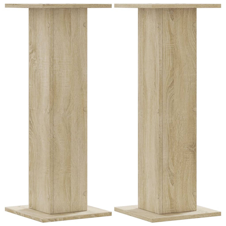 VIDAXL -Anlagenstandards 2 PCs 30x30x80 cm verarbeitetes Holz Sonoma Oak