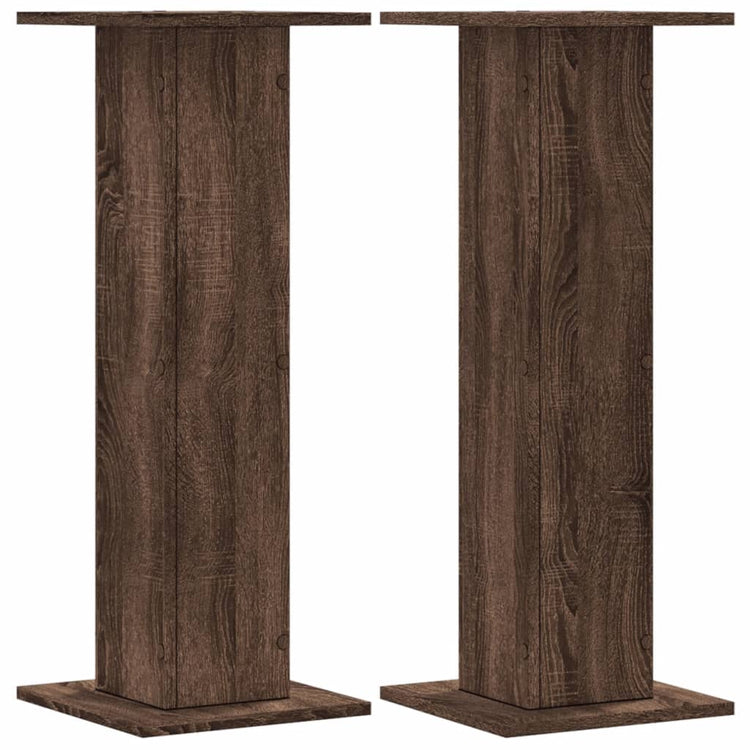 VIDAXL -Anlagenstandards 2 PCs 30x30x80 cm verarbeiteter Holzbraune -Eiche