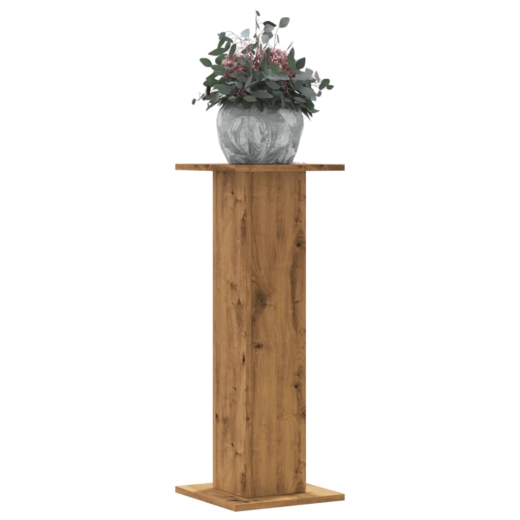 Vidaxx Pflanzenständer 2 Stück 30x30x80 cm Holz handgefertigte Eiche