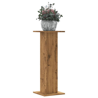 Vidaxx Pflanzenständer 2 Stück 30x30x80 cm Holz handgefertigte Eiche