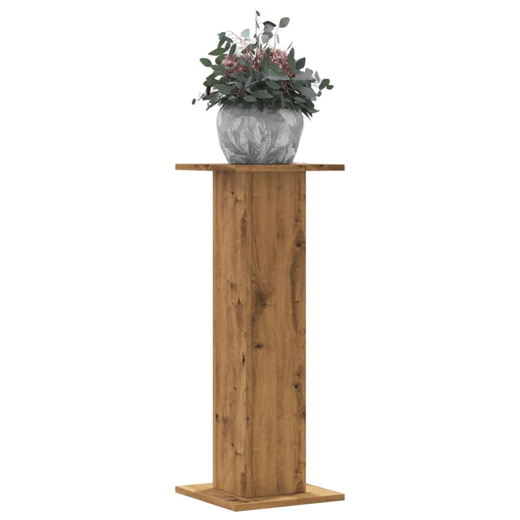 Vidaxx Pflanzenständer 2 Stück 30x30x80 cm Holz handgefertigte Eiche
