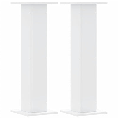 VIDAXL -Anlagenstandards 2 PCs 30x30x95 cm verarbeitetes Holz weiß